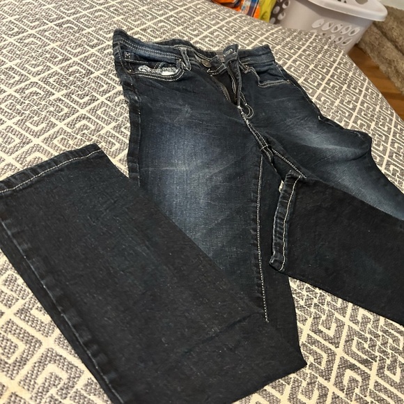 Dark wash kids 119 Buffalo David Bitton blue jeans - Picture 3 of 4